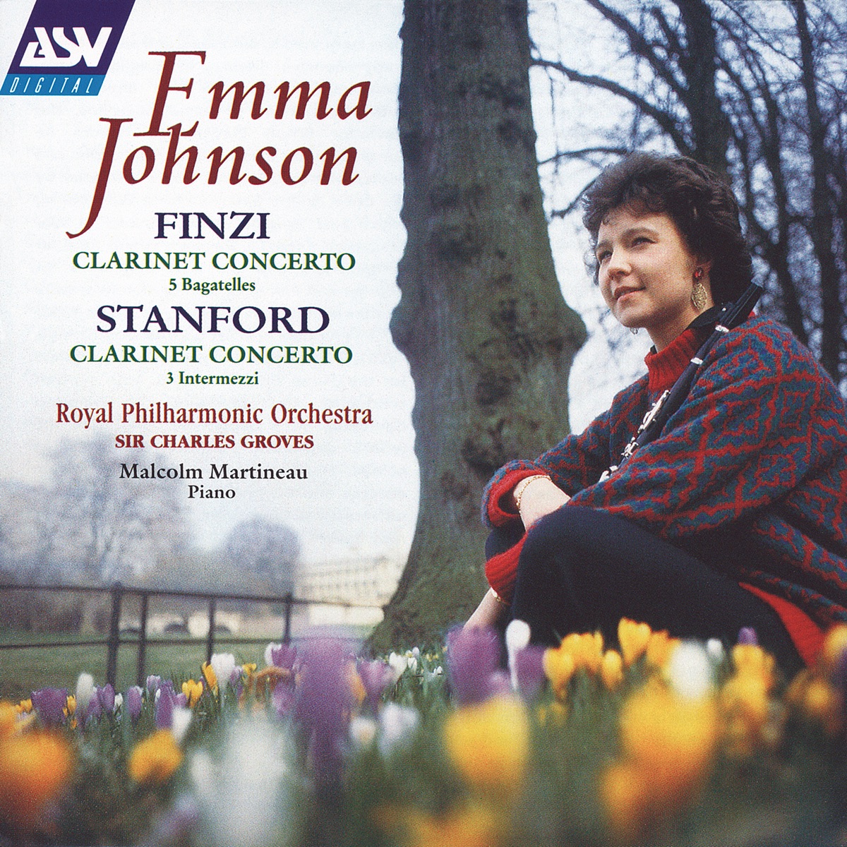 Finzi: Clarinet Concerto; 5 Bagatelles - Stanford: Clarinet Concerto; 3 Intermezzi by Emma Johnson, Royal Philharmonic Orchestra & Sir Charles Groves album cover