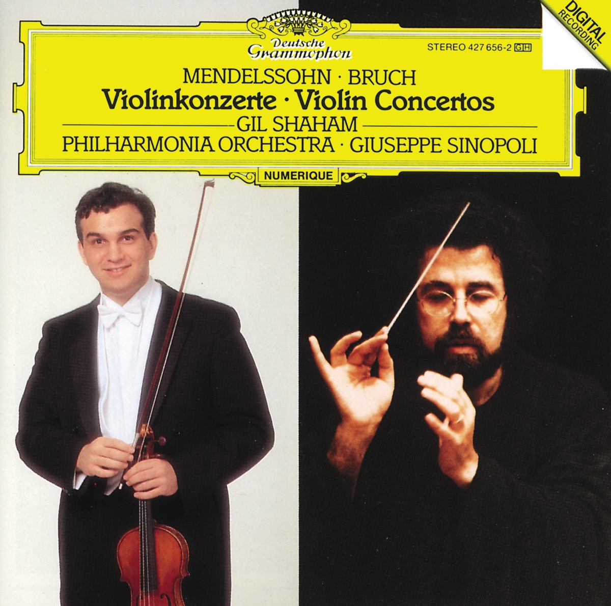Bruch: Violin Concerto No. 1 in G Minor, Op. 26 by Gil Shaham, Giuseppe Sinopoli & Philharmonia Orchestra album cover