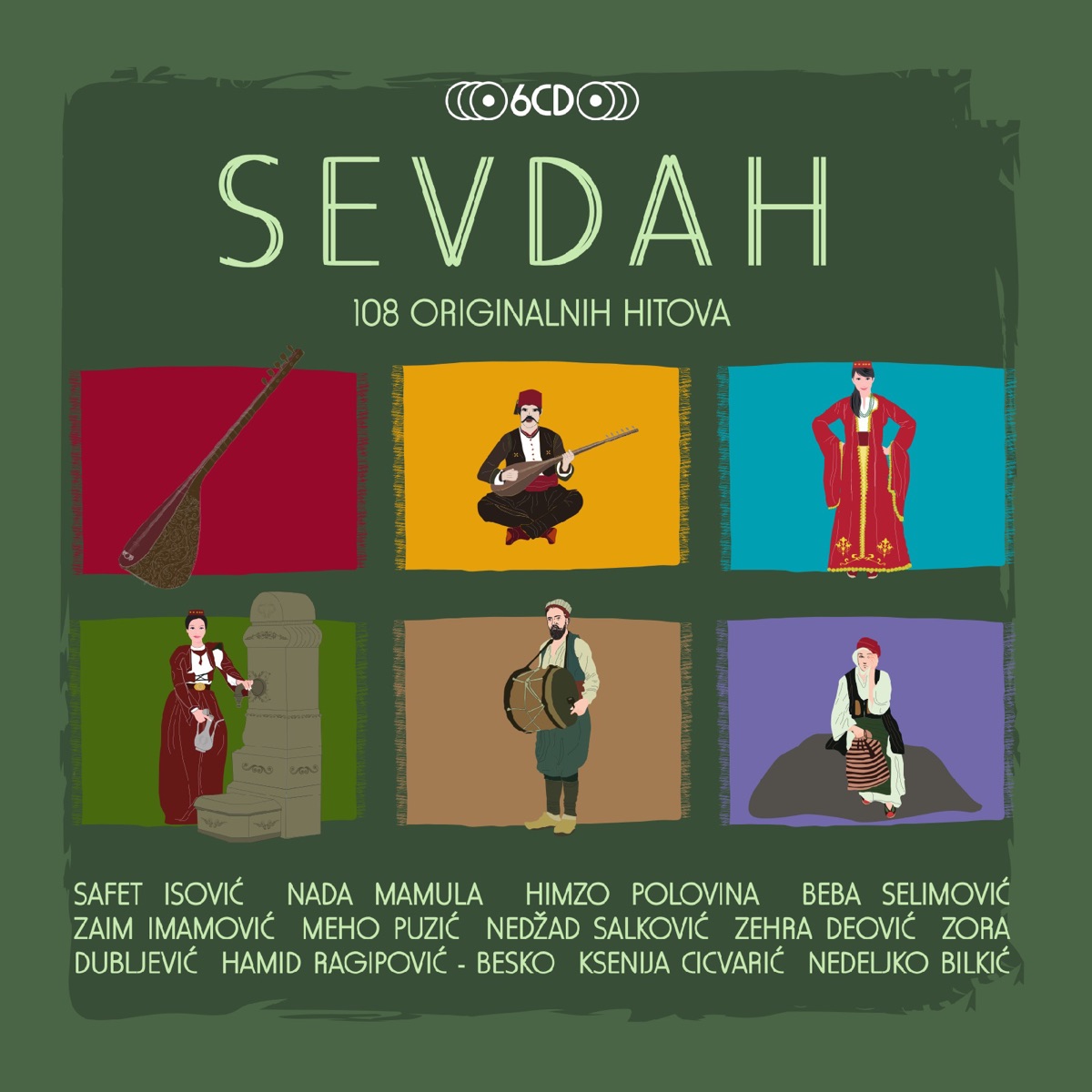 Sevdah 107 Originalnih Hitova by Razni Izvođači album cover