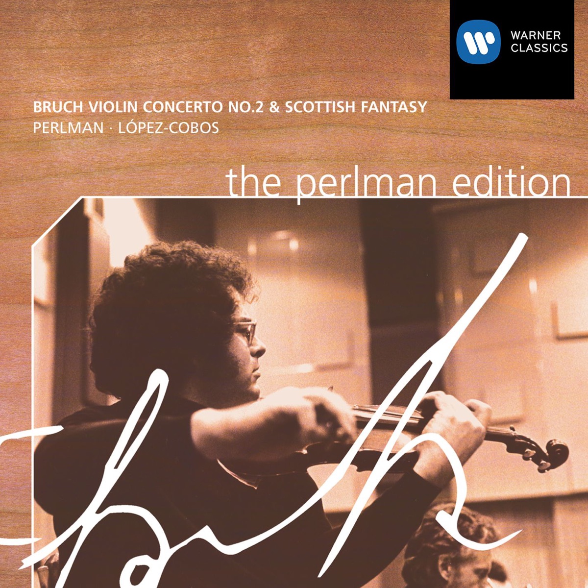 Bruch: Violin Concertos / Scottish Fantasy by Itzhak Perlman, Jesús López-Cobos & Philharmonia Orchestra album cover