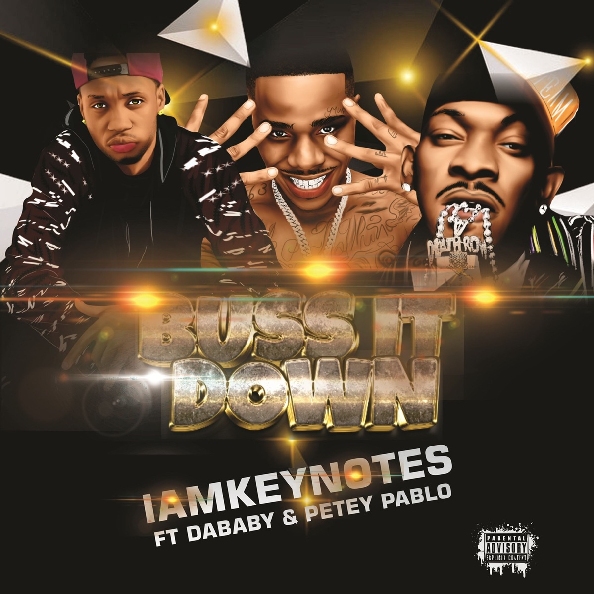 Buss It Down (feat. DaBaby & Petey Pablo) - Single by Iamkeynotes album cover artwork