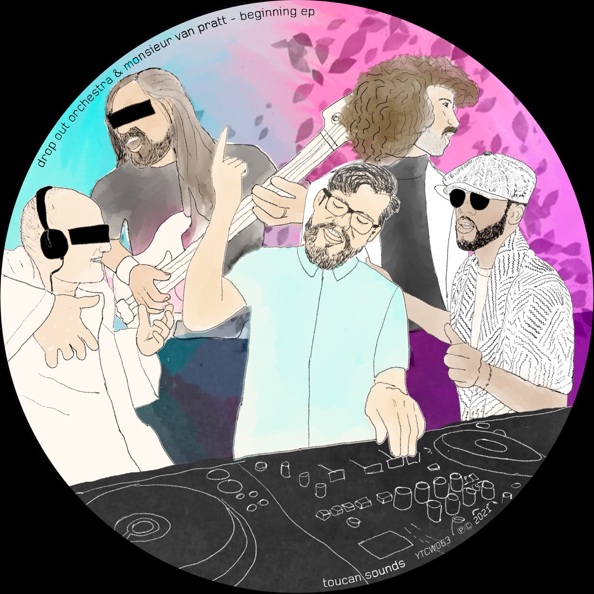 Beginning - EP by Drop Out Orchestra & Monsieur Van Pratt album cover