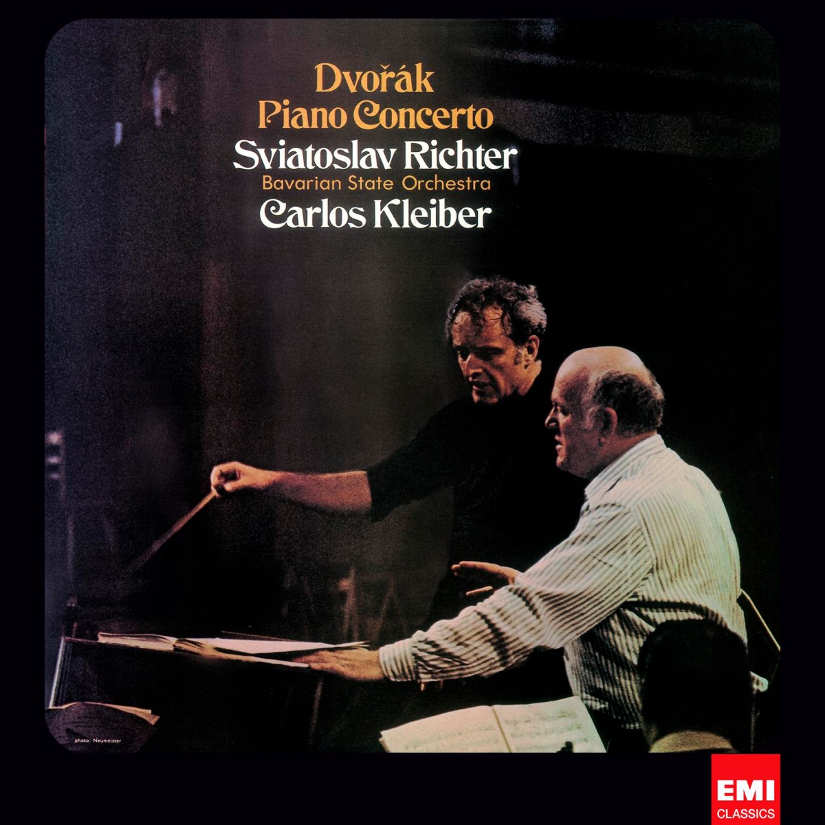 Dvořák: Piano Concerto by Sviatoslav Richter, Bavarian State Orchestra & Carlos Kleiber album cover