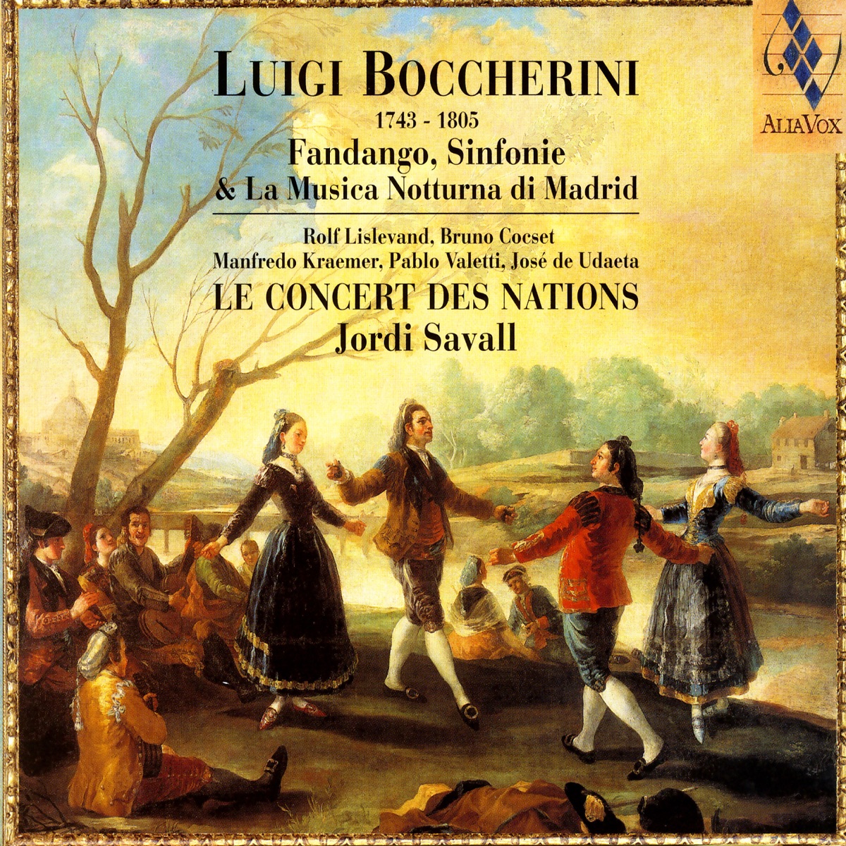Luigi Boccherini: Fandango, Sinfonie & la Musica Notturna Di Madrid by Jordi Savall, Le Concert des Nations & Rolf Lislevand album cover