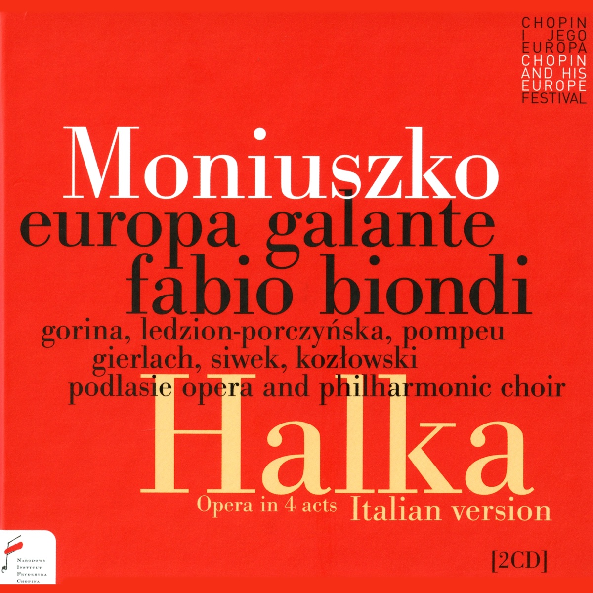 Moniuszko: Halka by Podlasie Opera and Philharmonic Choir & Fabio Biondi album cover