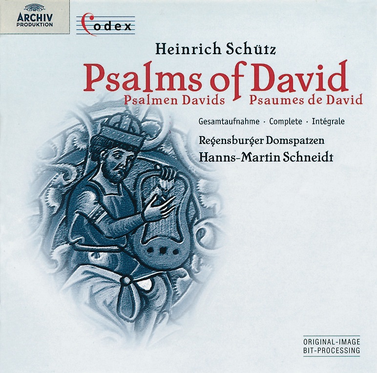 Schütz: Psalms of David by Die Regensburger Domspatzen, Hamburger Bläserkreis Für Alte Musik, Ulsamer Collegium & Hanns-Martin Schneidt album cover