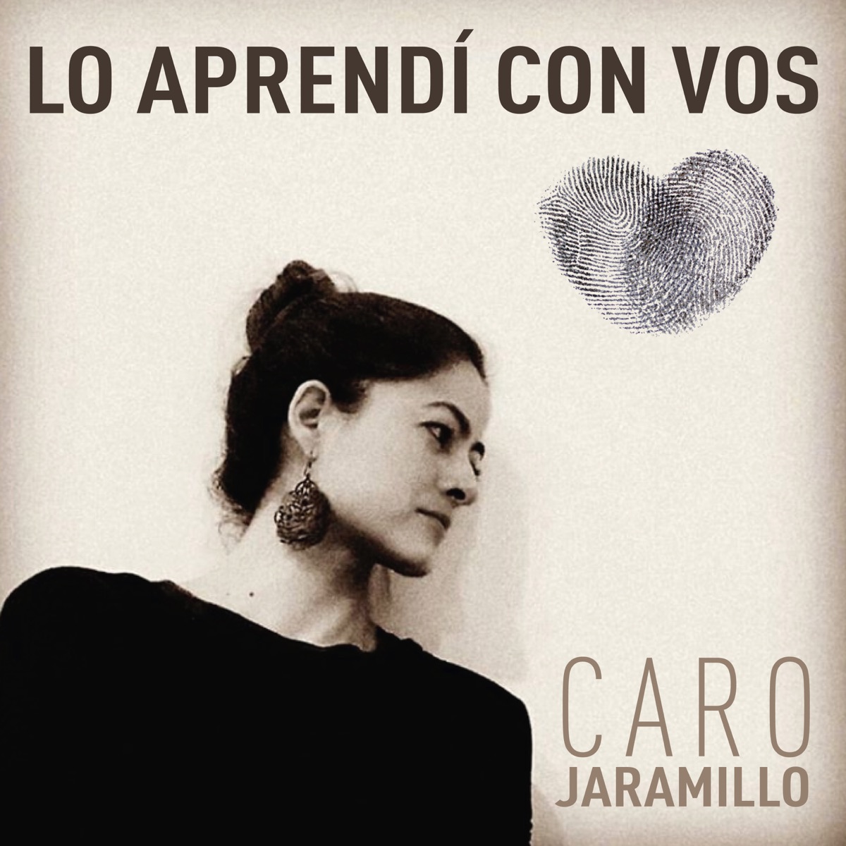 Lo Aprendí Con Vos - Single by Caro Jaramillo album cover