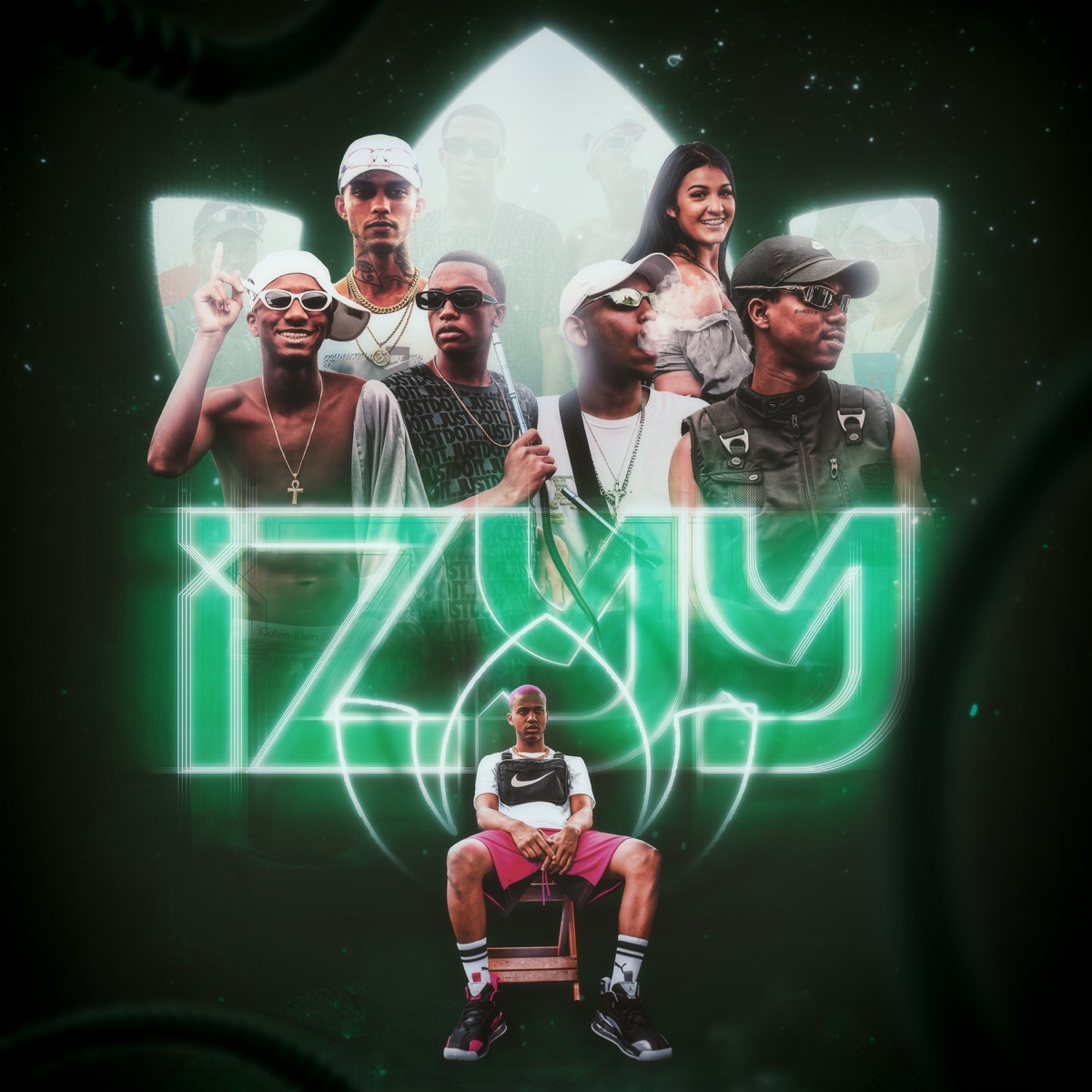 Izyy - Single by Dj Matt D, Menor MC, Mc Negrone, MC Julio D.E.R., Mc Marcela GC, Helama MC & Mc Motta Original album cover