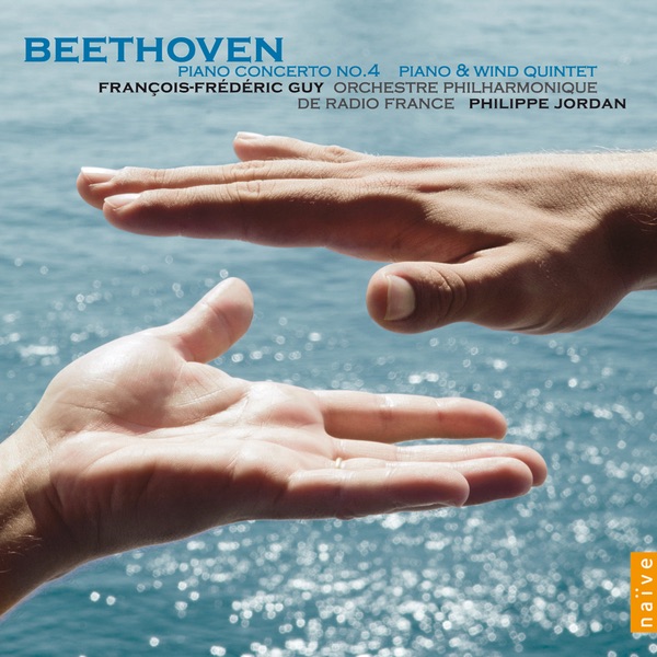 Beethoven: Concerto for Piano No. 4 & Piano and Wind Quintet, Op. 16 by François-Frédéric Guy, Philippe Jordan & Orchestre Philharmonique de Radio France album cover