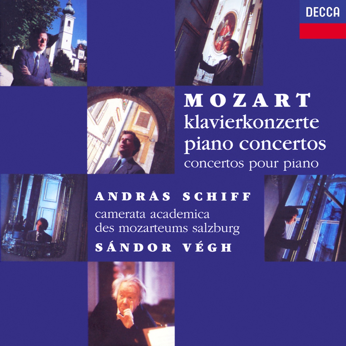 Mozart: The Piano Concertos by András Schiff, Sándor Végh & Camerata Academica des Mozarteums Salzburg album cover