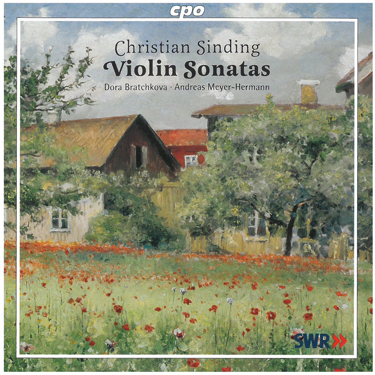 Sinding: Violin Sonatas by Andreas Meyer Hermann & Dora Bratchkova album cover