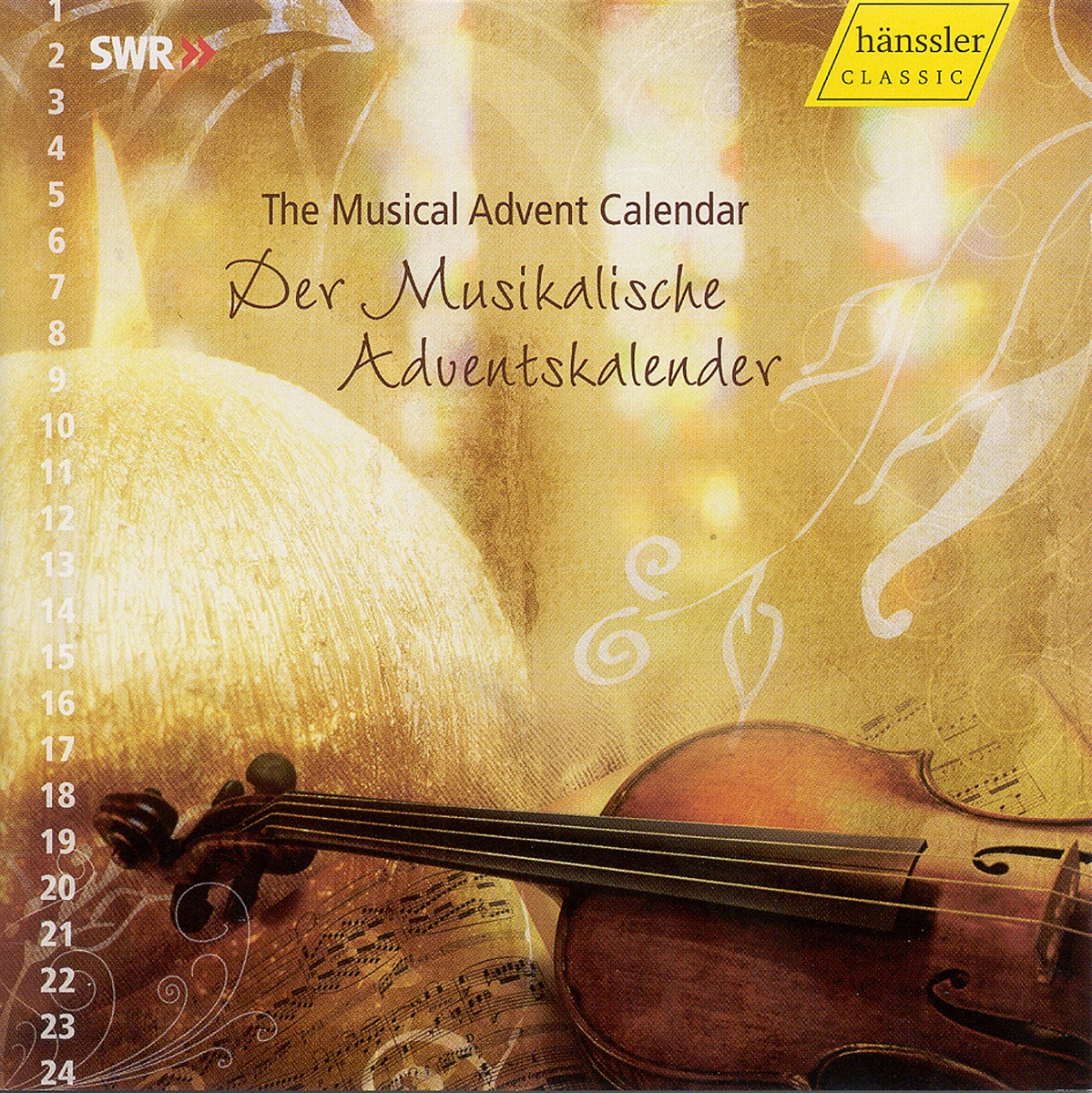 Advent Music - The Musical Advent Calendar by Mainzer Domchor, Mathias Breitschaft, Duo Chaminade, St.-Martins-Chorknaben Biberach, Johannes Striegel, Ex-semble Munchweiler Chamber Choir, Christoph Hassler, Les Escapades, Petra Föhr Floreani, Charlotte Reece, Carla Ehlers, Johanna Lange, Salut Salon, Vocalisa Vocal Ensemble, Birgit Ensminger-Busse, Mareike Rother-Spohn, Thomas Winkler, Ensemble 85, Martin Folz, Martin Ramroth, LaFilia Ensemble, Michael Fuxius, Secret des Muses Lute Quartet, St. Michael Boys Choir, Harald Elser, Michael Pöhlmann, Sira Selugga, Thomas Frassle, Christian Geugelin, Jasmin Schächtele, Vivaldiana Violin Ensemble, Rositza Szymanska, Dora Entcheva, Jirni Skopal, Jitro Children's Choir, Michael Hofmann, Chantal Instrumental Ensemble, Mädchenkantorei Rottweil, Andreas Puttkammer, Cosima Speer, Filip Marius, Sarah-Luise Raschke, Josef Gabriel Rheinberger, Western Eifel Chamber Choir, Christian Schmitt, Thomas Hammes, Feodora-Johanna Gabler, Christoph Bielefeld, Baden-Baden Philharmonic Orchestra, Pavel Baleff, Yasushi Ideue, Alexandra Bossak, Schaumberger Kantorei, Joachim Oehm, Mainzer Dombläser, Rastatt Vocal Ensemble & Holger Speck album cover