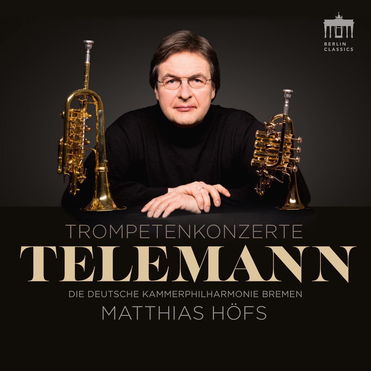 Telemann: Trompetenkonzerte by Matthias Höfs & The Deutsche Kammerphilharmonie Bremen album cover