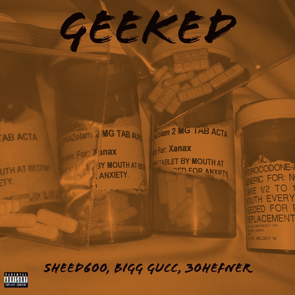 Geeked (feat. Sheed600 & Big Gucc) - Single by 30hefner album cover