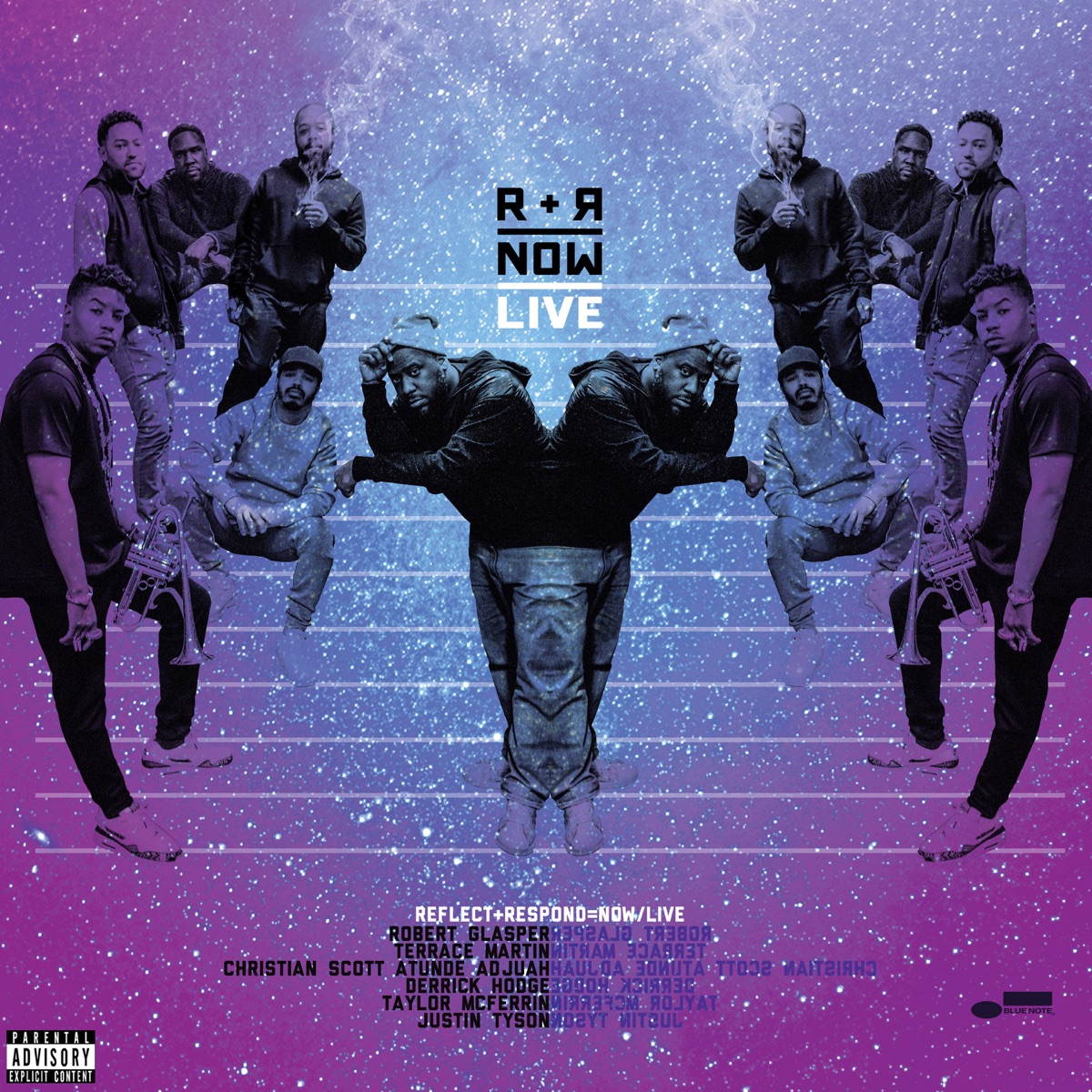 R+R=Now Live (Live) [feat. Christian Scott aTunde Adjuah, Derrick Hodge, Taylor McFerrin & Justin Tyson] by R+R=NOW, Robert Glasper & Terrace Martin album cover