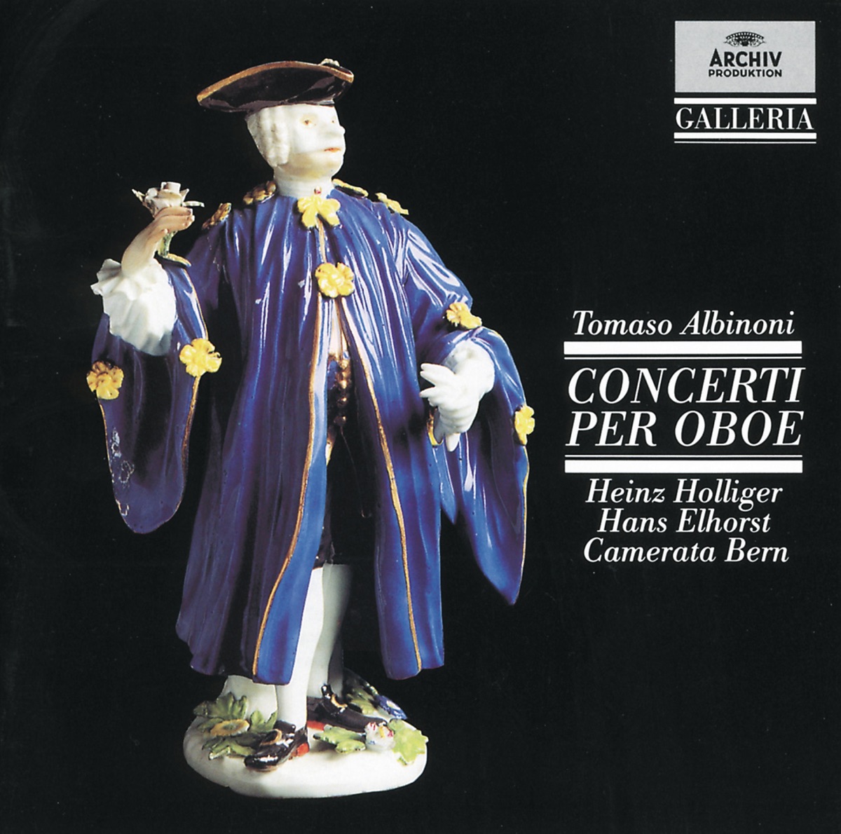 Albinoni: Oboe Concertos by Heinz Holliger, Alexander van Wijnkoop, Camerata Bern & Hans Elhorst album cover