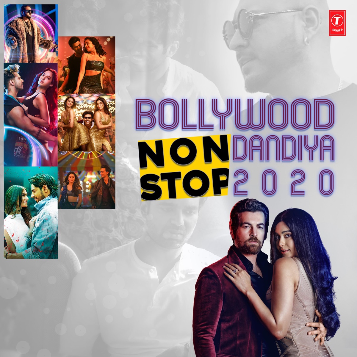Bollywood Non Stop Dandiya-2020 by Arijit Singh, Asees Kaur, B. Praak, Badshah, Darshan Raval, Dhvani Bhanushali, Guru Randhawa, Jubin Nautiyal, Kamaal Khan, Mika Singh, Millind Gaba, Neeti Mohan, Neha Kakkar, Nikhita Gandhi, Palak Muchhal, Sachet Tandon, Sukhwinder Singh, Tanishk Bagchi, Tulsi Kumar, Yo Yo Honey Singh, Kedrock & Sd Style album cover
