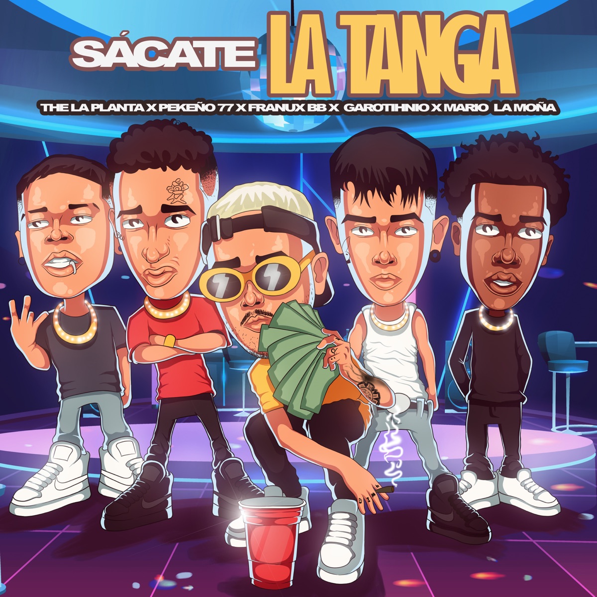 Sácate la Tanga (feat. Garotihnio & La Moña) - Single by The La Planta, Pekeño 77 & Franux BB album cover