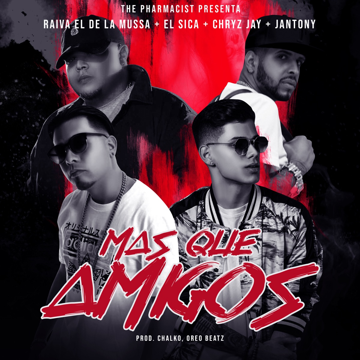 Mas Que Amigos - Single by Raiva, El Sica, Jantony & Chryz Jay album cover