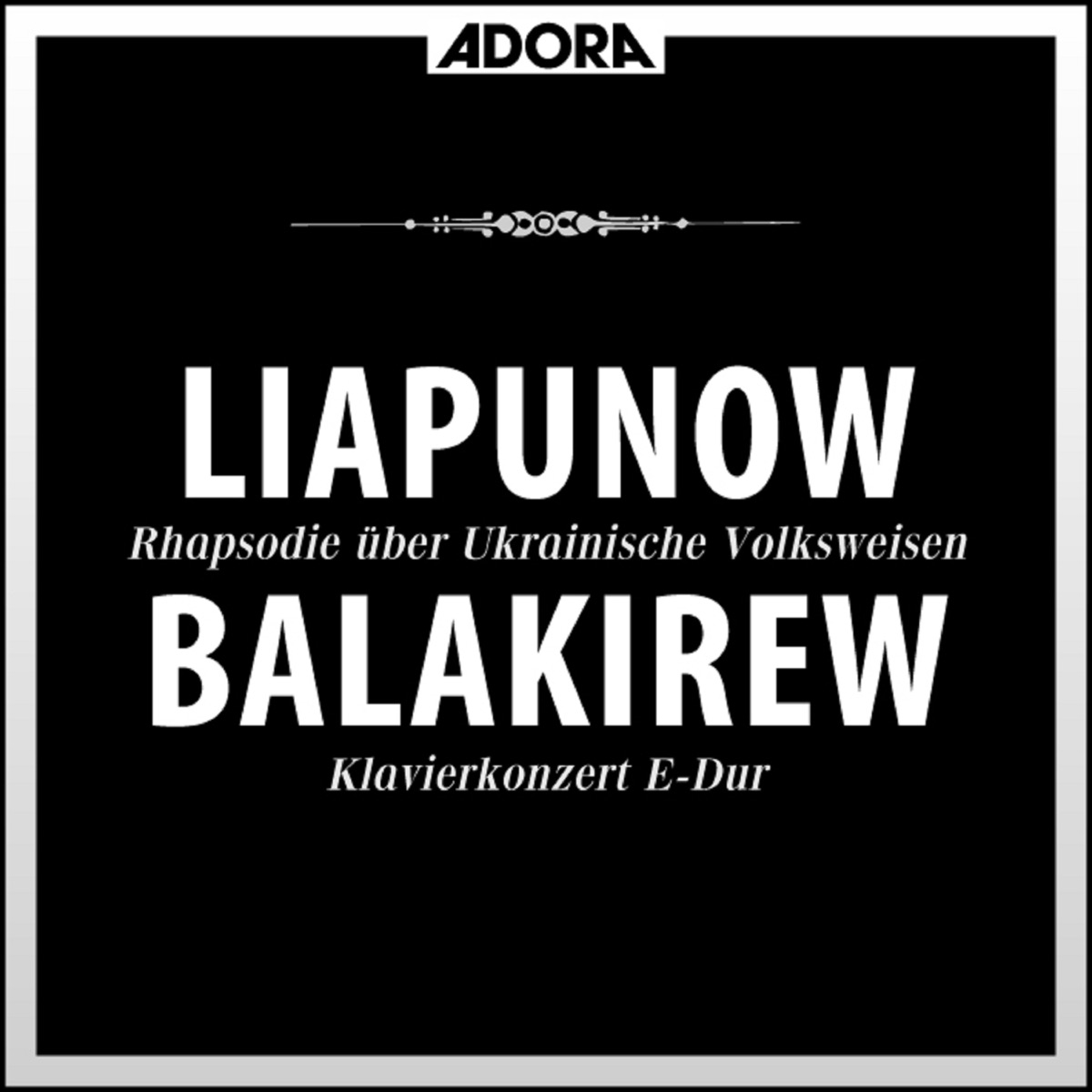 Liapunow: Rhapsodie über Ukrainische Volksweisen - Klaiverkonzert by Westfälisches Sinfonieorchester, Siegfried Landau & Michael Ponti album cover