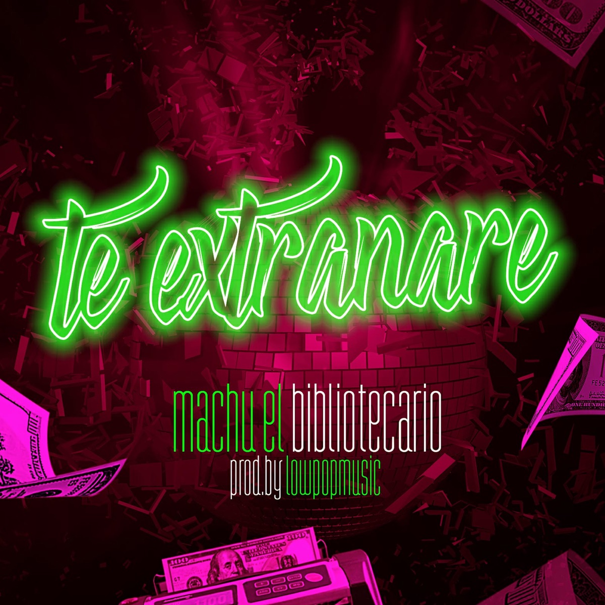 Te Extrañaré - Single by Machu el Bibliotecario album cover