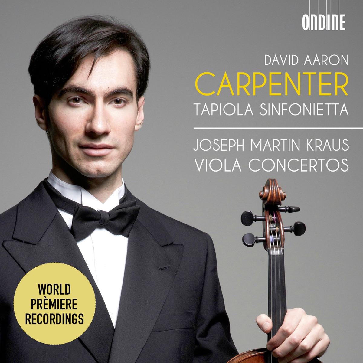 Kraus: Viola Concertos by Tapiola Sinfonietta, David Aaron Carpenter & Riitta Pesola album cover