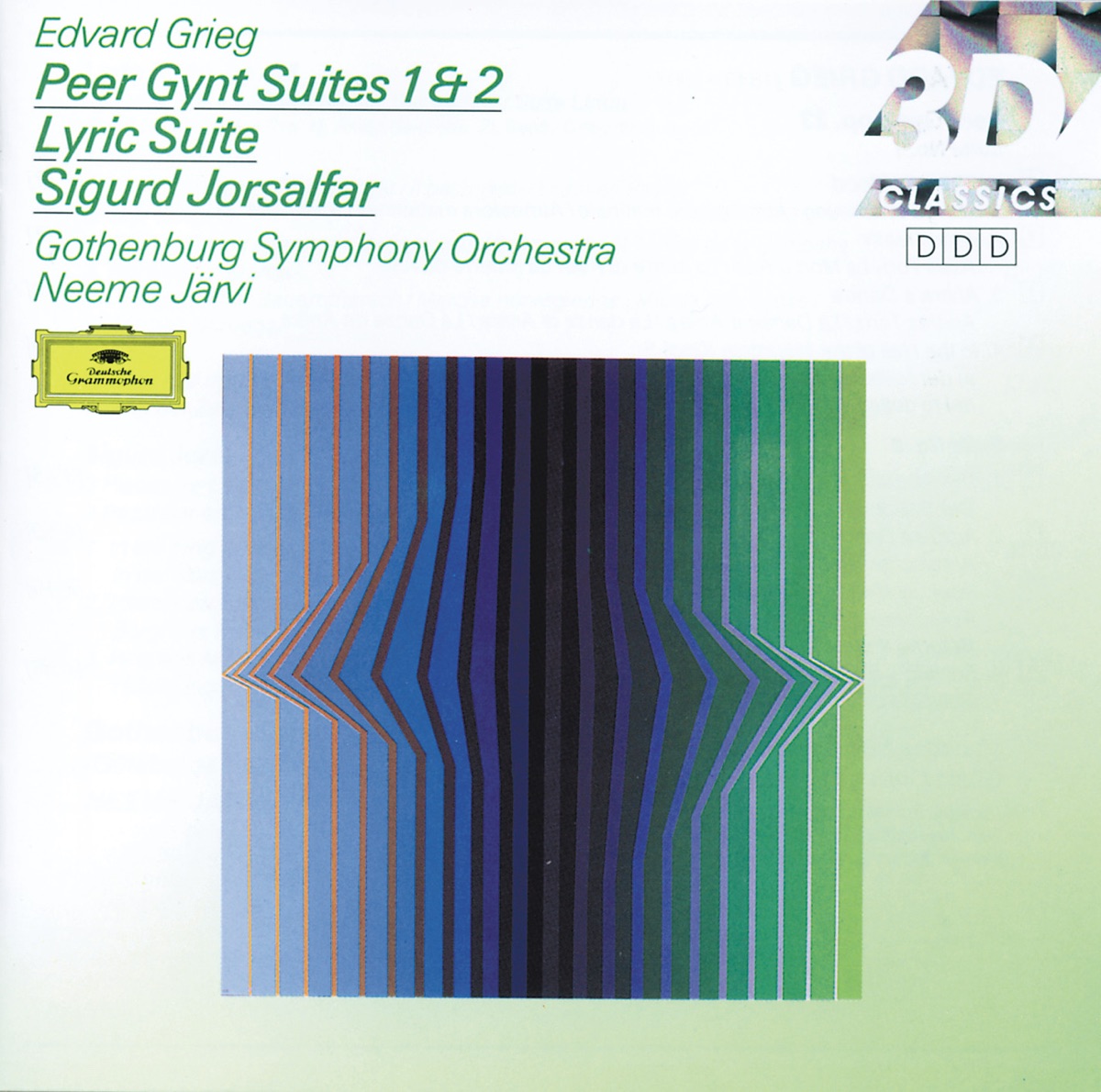 Grieg: Peer Gynt Suites Nos.1 & 2, Lyric Suite and Sigurd Jorsalfar by Gothenburg Symphony Orchestra & Neeme Järvi album cover