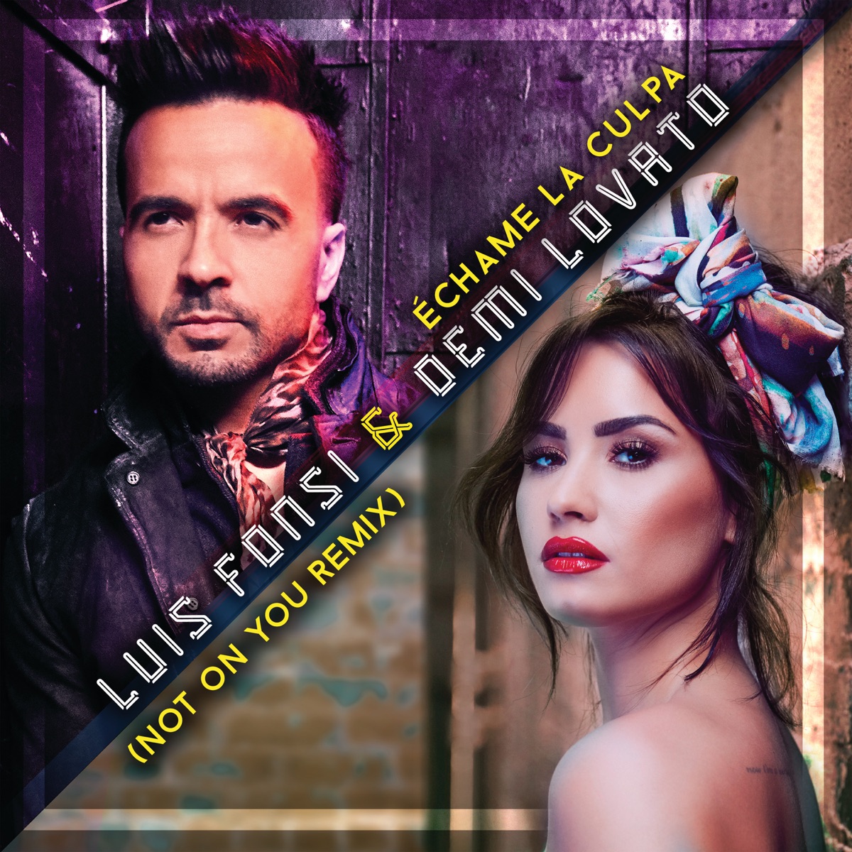Échame La Culpa (Not On You Remix) - Single by Luis Fonsi & Demi Lovato album cover