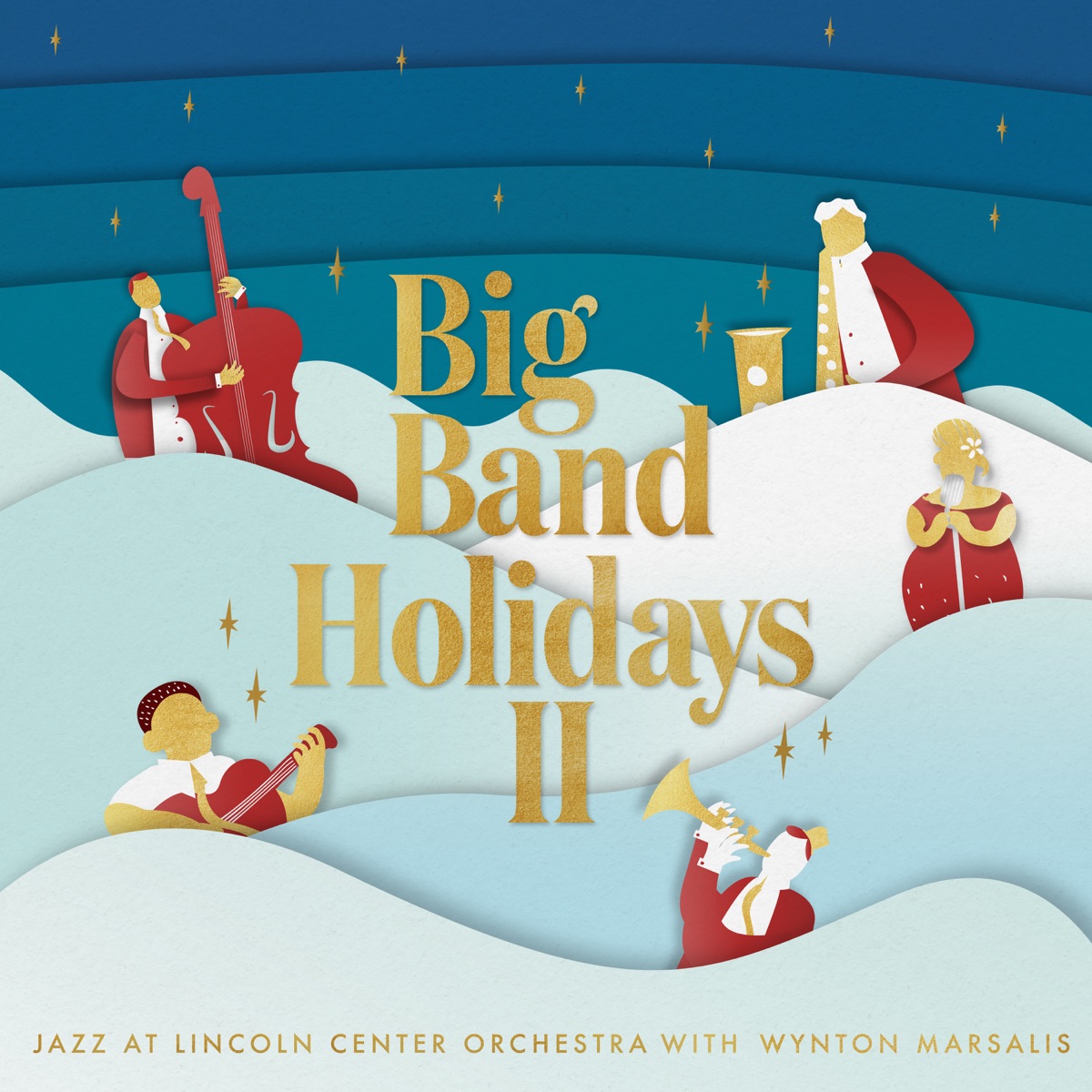 Big Band Holidays II by Jazz at Lincoln Center Orchestra & Wynton Marsalis album cover