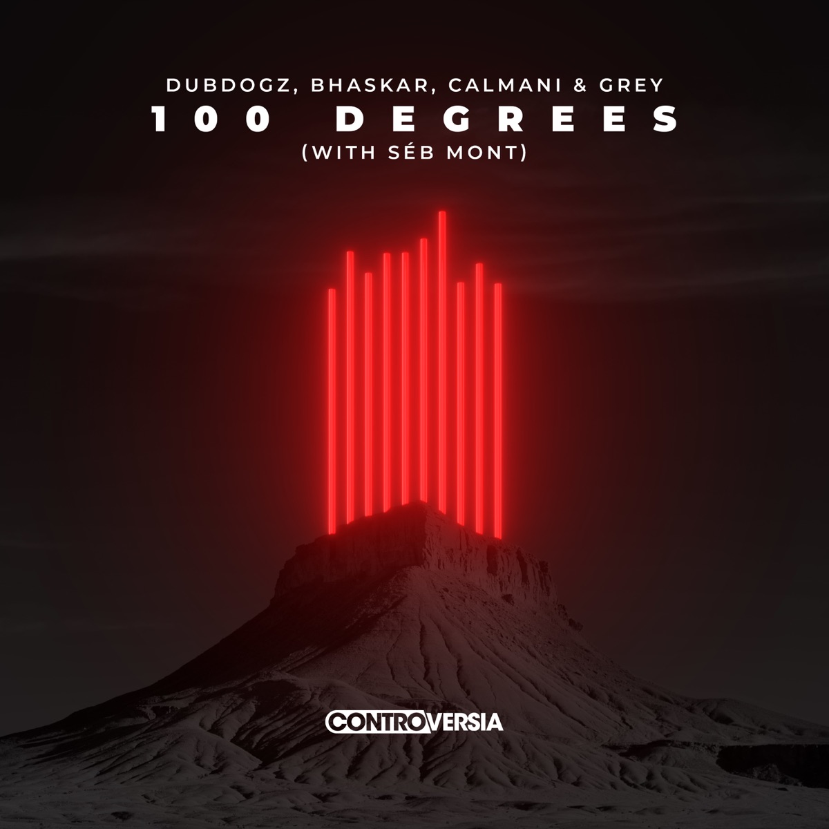 100 Degrees (with Séb Mont) - Single by Dubdogz, Bhaskar & Calmani & Grey album cover