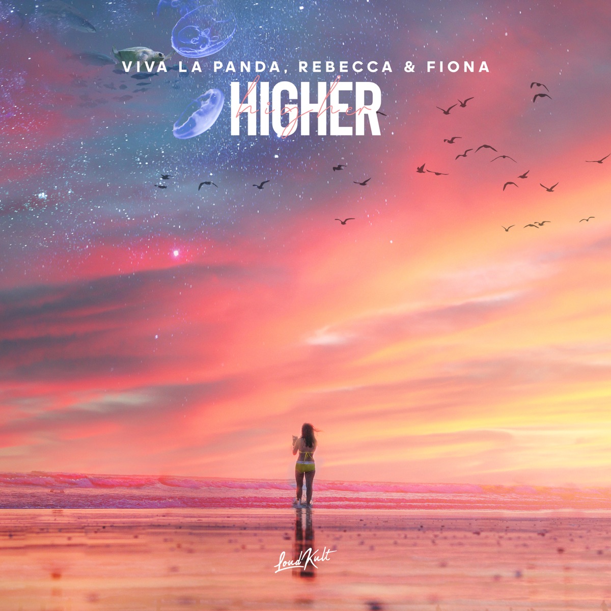 Higher - Single by Viva La Panda & Rebecca & Fiona album cover