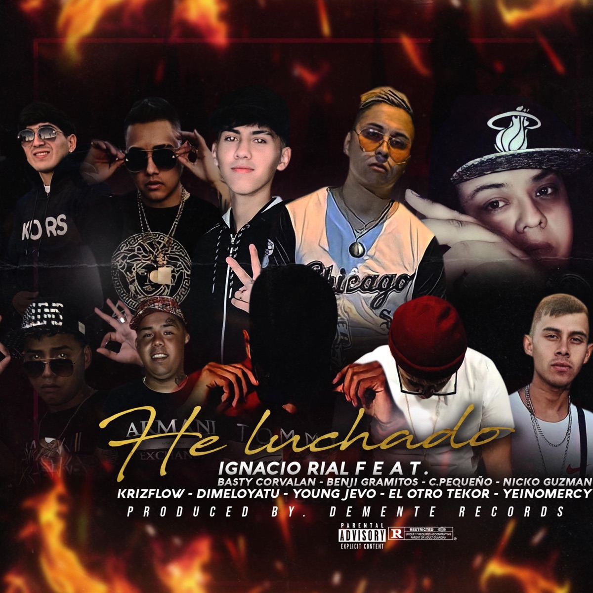 He Luchado (feat. ignaciorial, Dimeloyatu, Yeinomercy, Basty Corvalan, Nicko Guzman, Young Jevo, Benji Gramitos, EL Otro Tekor & C.Pequeño) - Single by KrizFlow album cover