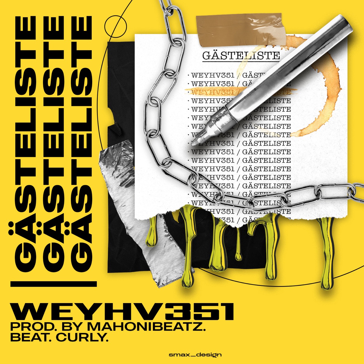 Gästeliste - Single by Weyhv351 album cover