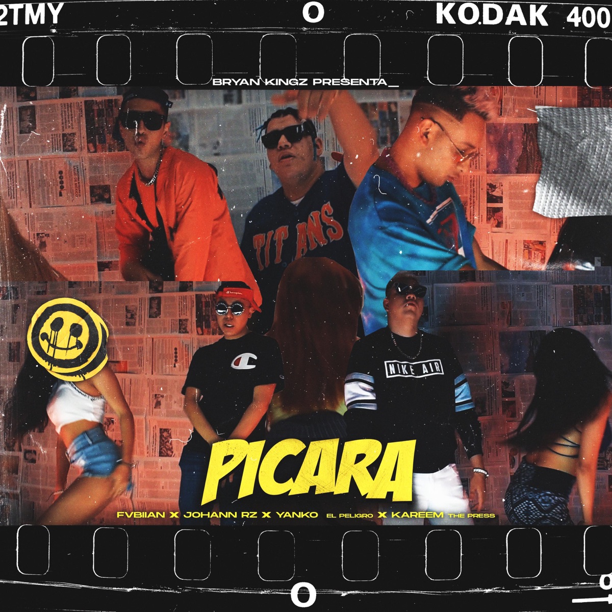 Picara (feat. Yanko el Peligro, Kareem the Press, Fvbiian & Johann Rz) - Single by Dj Bryan Kingz album cover