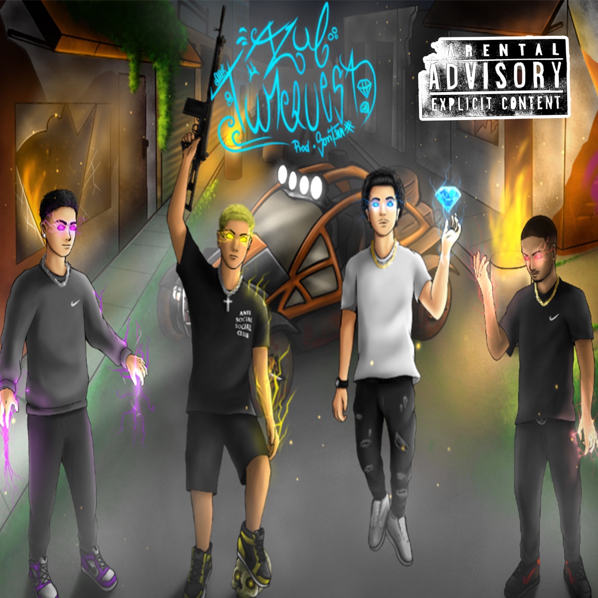 Azul Turquesa - Single by Bloock, Aimar, Caio Luccas, Skiter & Beatsbysantier album cover