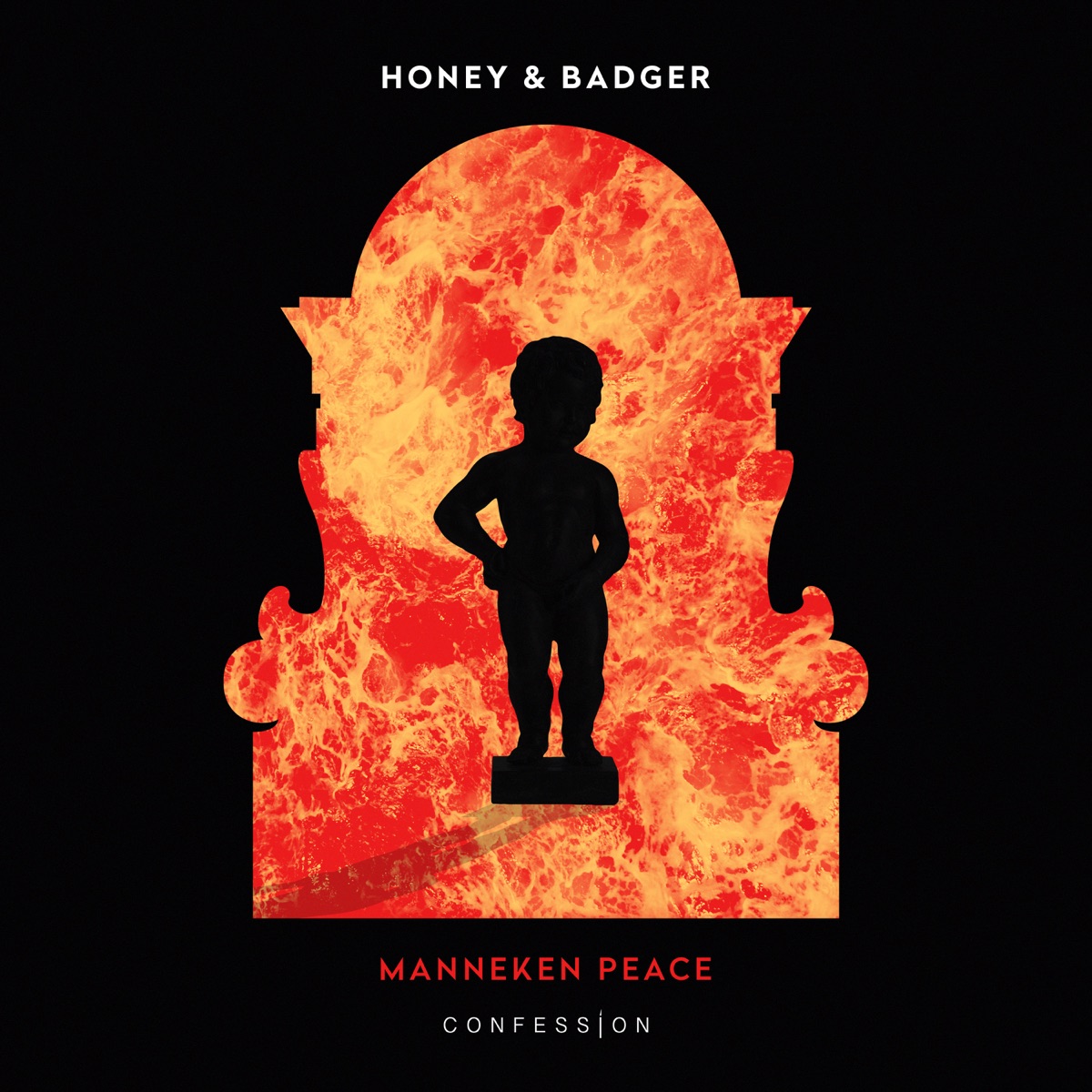 Manneken Peace - Single by Honey & Badger album cover