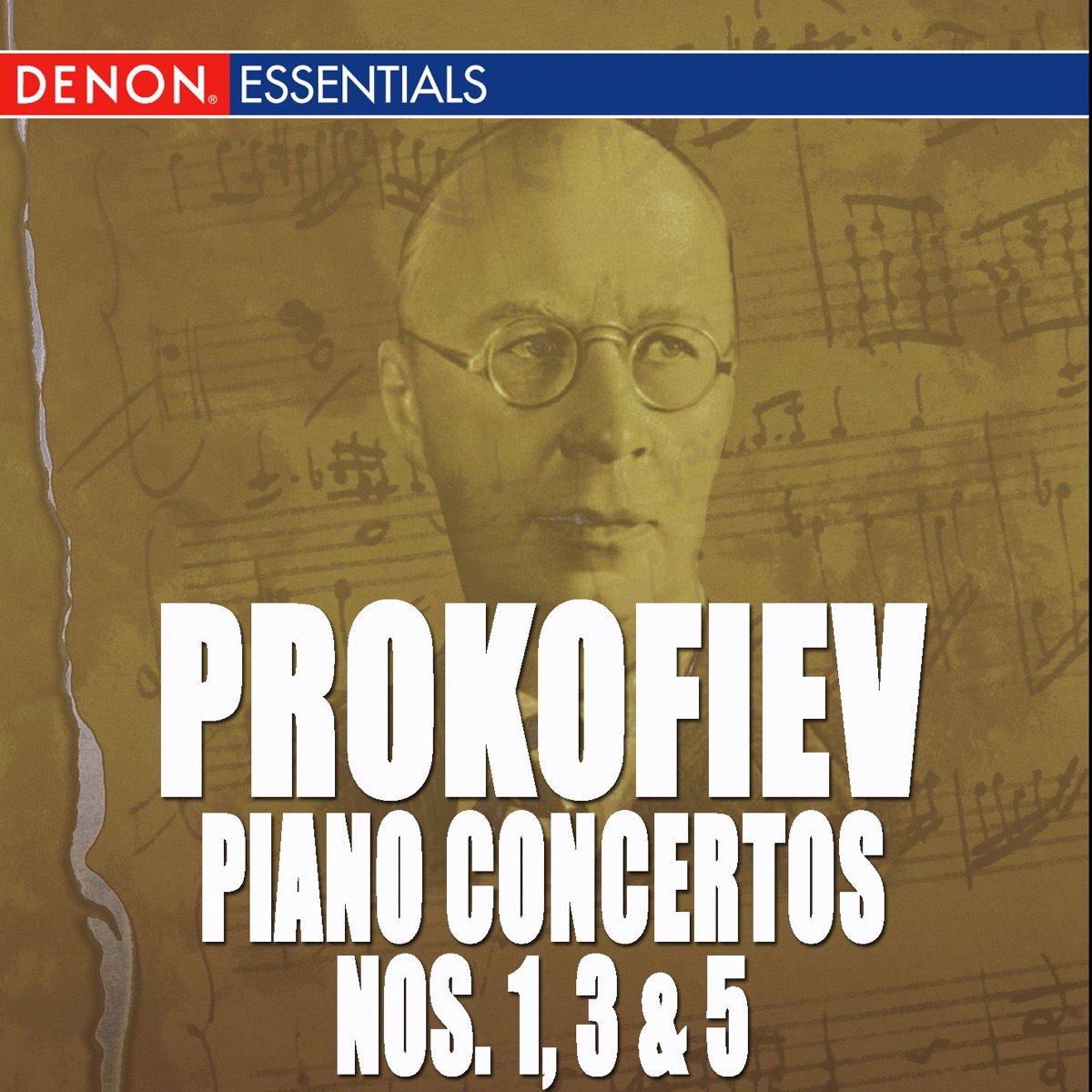 Prokofiev: Piano Concertos Nos. 1, 3, 5 by Gennady Rozhdestvenski, Moscow RTV Large Symphony Orchestra & Viktoria Postnikova album cover