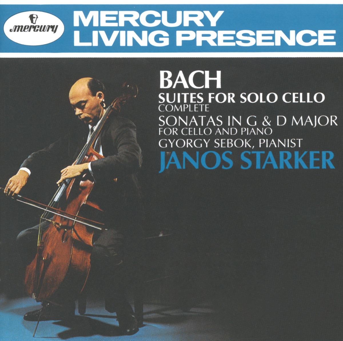Bach, J.S. : Suites for Solo Cello & 2 Cello Sonatas by János Starker & György Sebök album cover