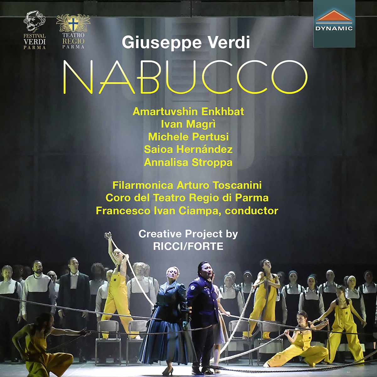 Verdi: Nabucco (Live) by Amartüvshin Enkhbat, Ivan Magri, Michele Pertusi, Saioa Hernandez, Filarmonica Arturo Toscanini & Francesco Ivan Ciampa album cover