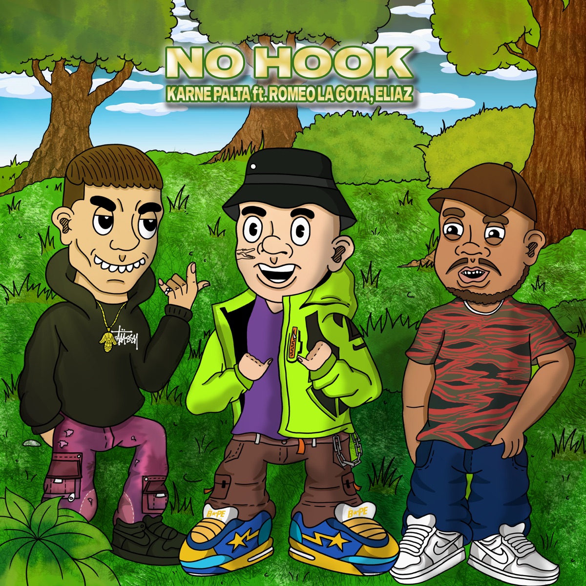 No Hook (feat. romeo la gota, Eliaz1 & Percii) - Single by Karne Palta album cover