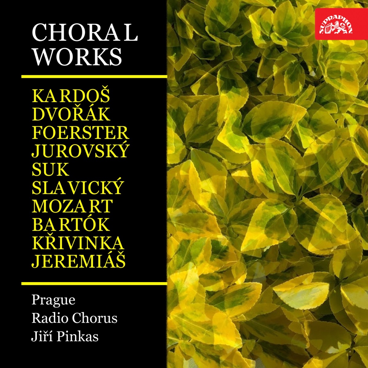 Choral Works (Kardoš, Dvořák, Foerster, Jurovský, Suk, Slavický, Mozart, Bartók, Křivinka, Jeremiáš) by Czech Radio Chorus, Prague Radio Symphony Orchestra & Jiří Pinkas album cover