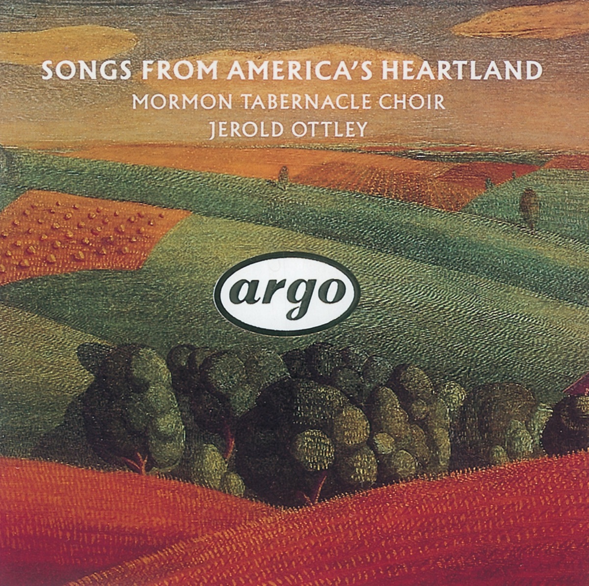 Songs from America's Heartland by Jerold D. Ottley & The Tabernacle Choir at Temple Square album cover