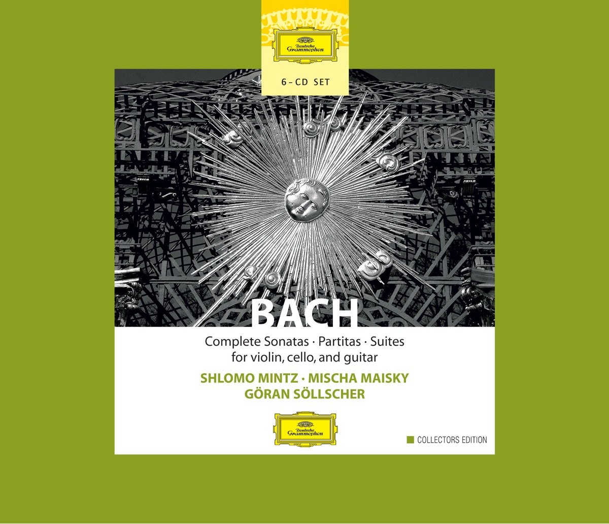 Bach: Complete Sonatas, Partitas & Suties for Violin, Cello & Guitar by Shlomo Mintz, Göran Söllscher & Mischa Maisky album cover