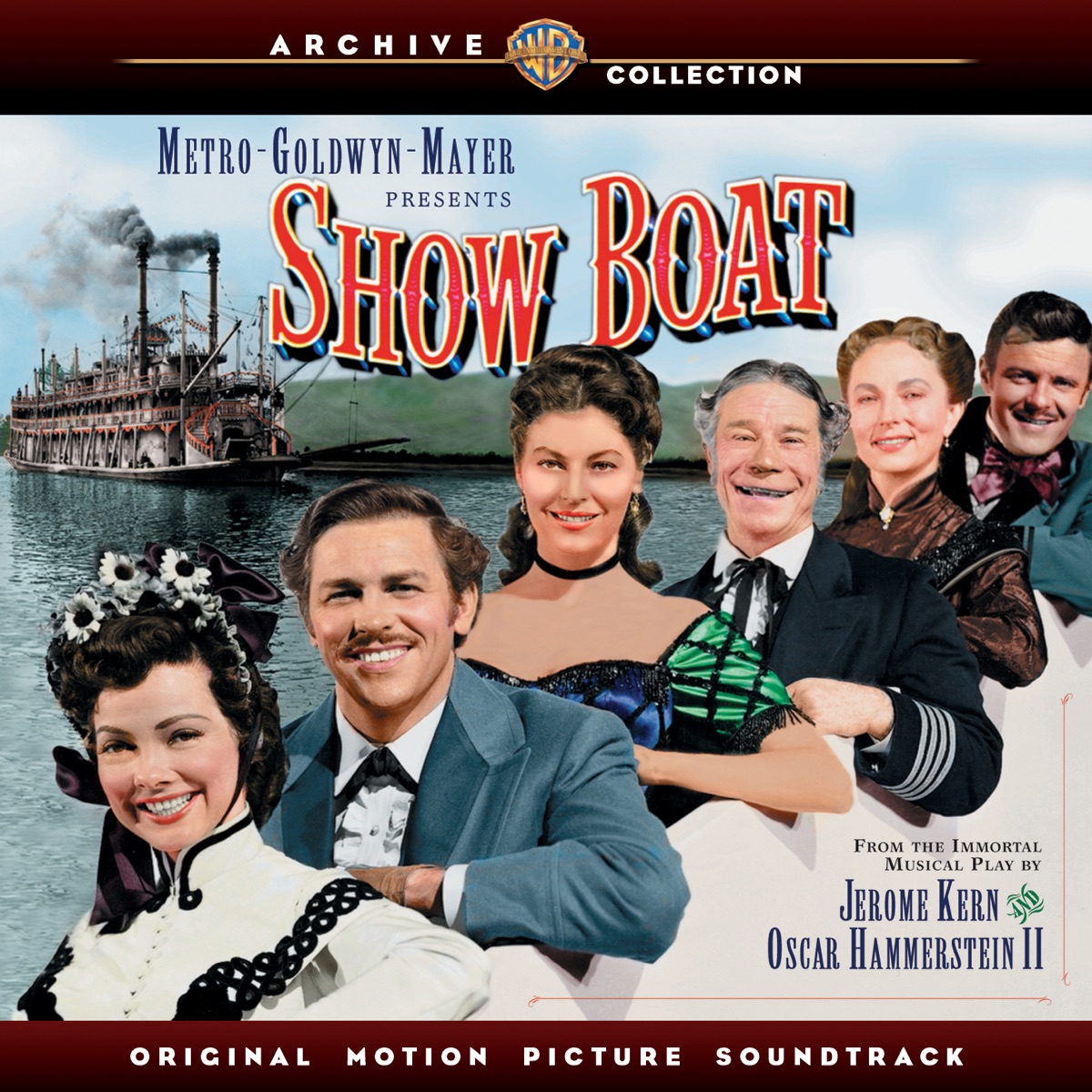 Show Boat (1951 Original Motion Picture Soundtrack) by Jerome Kern, Oscar Hammerstein II, Howard Keel, Ava Gardner & William Warfield album cover