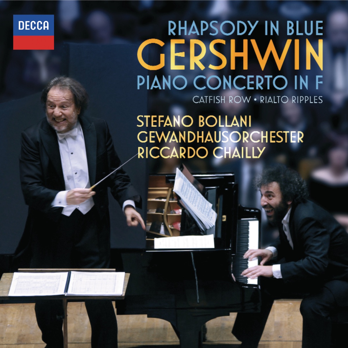 Gershwin: Rhapsody in Blue; Piano Concerto in F; Catfish Row etc by Stefano Bollani, Gewandhausorchester Leipzig & Riccardo Chailly album cover