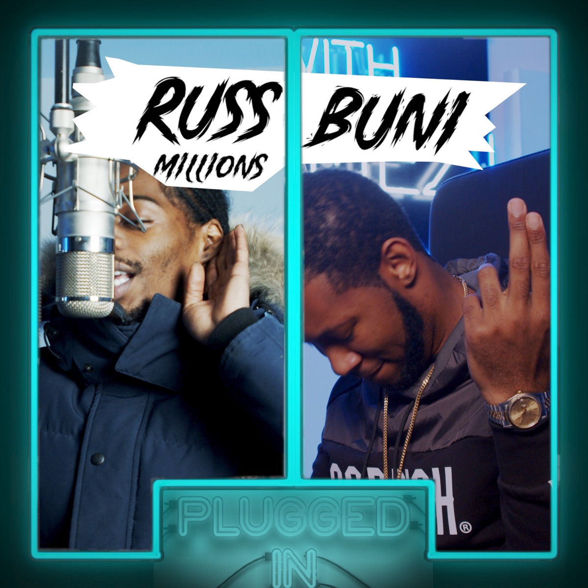 Russ Millions x Buni x Fumez the Engineer - Plugged In - Single by Fumez The Engineer, Russ Millions & Buni album cover