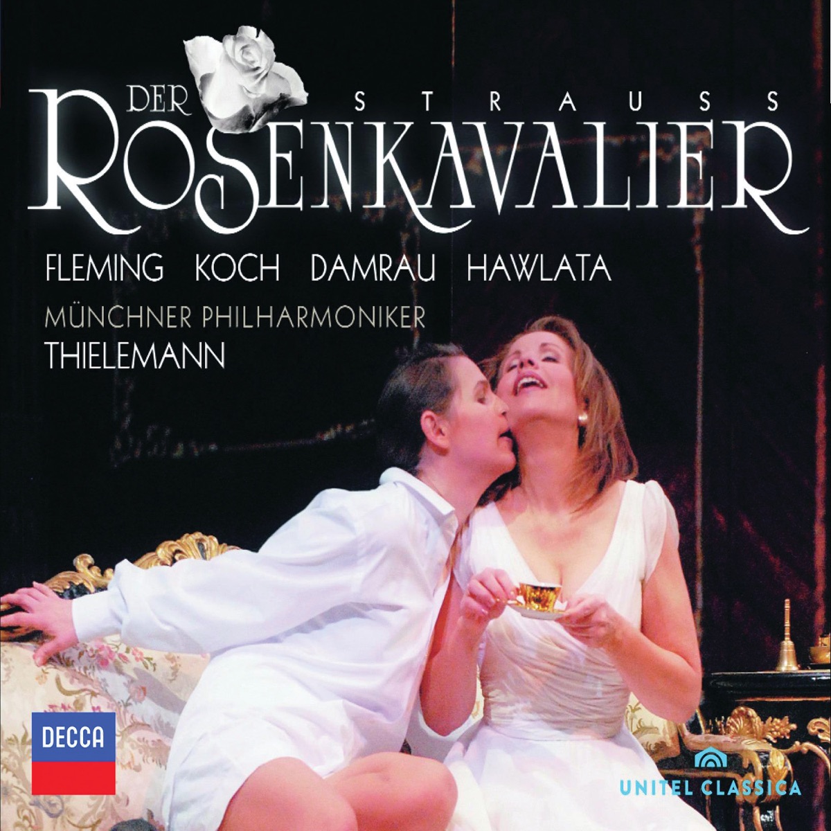 R. Strauss: Der Rosenkavalier by Renée Fleming, Christian Thielemann, Munich Philharmonic, Sophie Koch, Diana Damrau, Franz Hawlata & Jonas Kaufmann album cover
