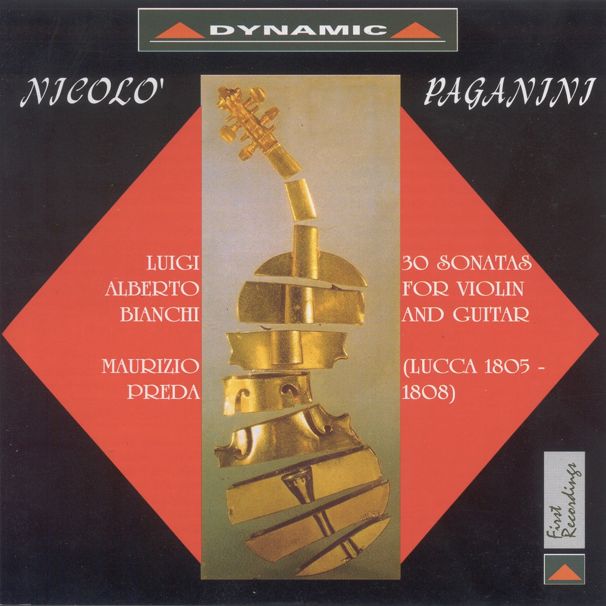 Paganini: 36 Sonatas for Violin and Guitar, "Lucca Sonatas", Vol. 1 by Luigi Alberto Bianchi & Maurizio Preda album cover