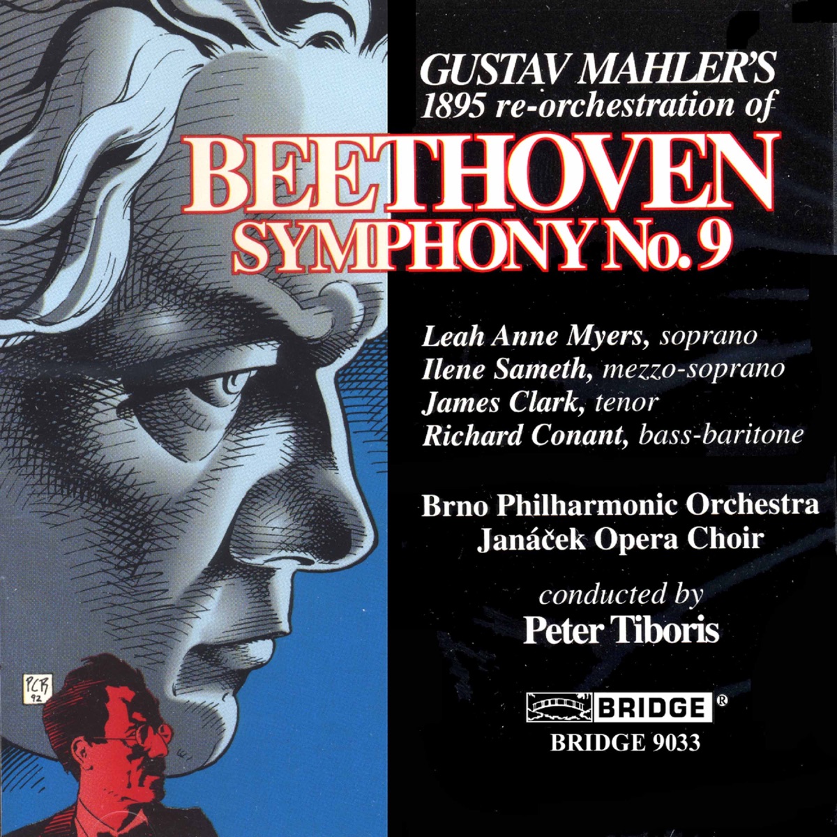 Beethoven: Symphony No. 9 in D Minor, Op. 125 "Choral" (Ed. G. Mahler) by Filharmonie Brno & Peter Tiboris album cover