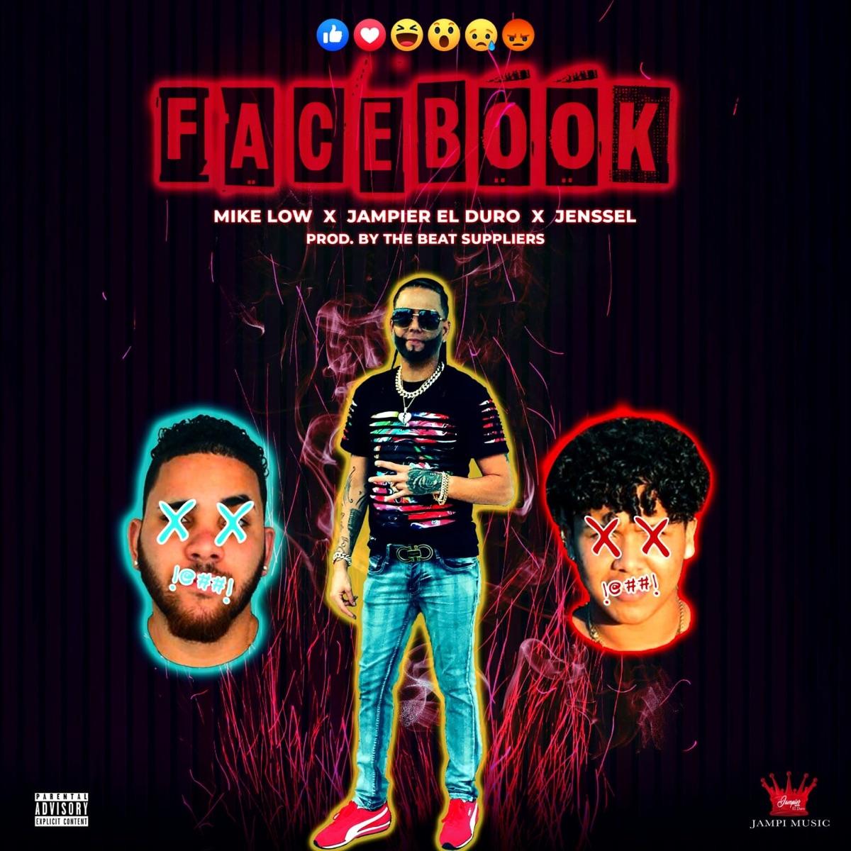 Facebook (feat. Mike Low & Jenssel) - Single by Jampier "El Duro" album cover